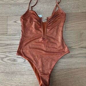 l*space Copper Shimmer One-Piece Swimsuit